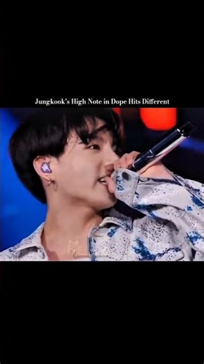 Jungkook Hitting the High Note in “DOPE” Effortlessly 🔥