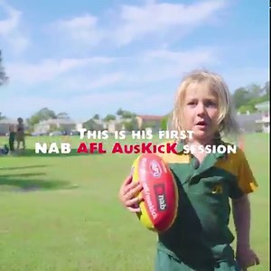 14K views · 100 reactions | NAB AFL Auskick registrations are open – it’s not too late to sign your little one up, just like Rory, today! For more information head to: https://play.afl/auskick | AFL | Facebook