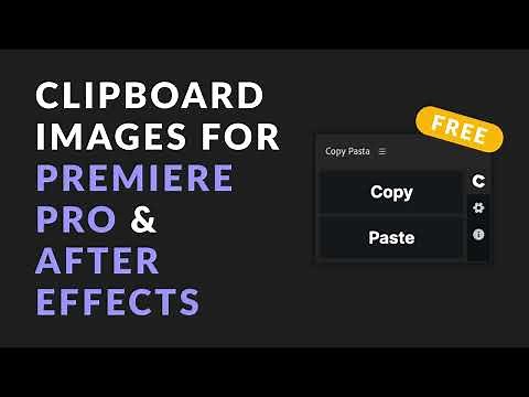 Copy Pasta - Premiere Pro launch - 100% free tool