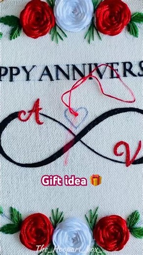 ❤️AnniversaryGift | Embroidery 🪡 #shortsfeed #embroidery #how