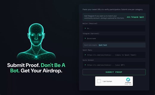 Don’t miss this one...This is your chance to get in early on $SPARK.Let me break it down 🔻The airdrop goes live on the 18th.What you need to do: ⤞ Drop your 0x wallet address in the comments of the quoted tweet⤞ Quote the tweet as well, this can boost your allocation.That’s it. You’re done.Now, quick question I’ve seen people asking:What exactly is Spark?Spark is an AI project built by @meta_alchemist.It started as IdeaRalph, but has grown into something bigger.⤞ Spark is a self-learning AI tha