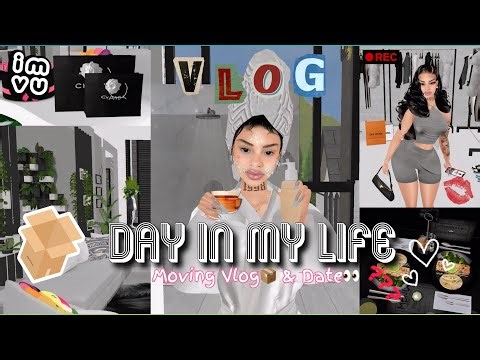 IMVU VLOG WITH VOICEOVER🏝️ | Moving Vlog📦, Get Ready With Me For My Date🙈👀