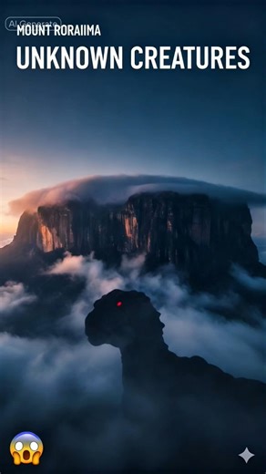 The Mountain Above the Clouds: Secrets of Mount Roraima ☁️⛰️#MountRoraima #TheLostWorld #Venezuela
