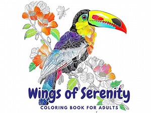 Pretty Bird Adult Coloring Book 16 Unique Designs Instant Download Printable Digital Sheets Bird Coloring Book - Etsy