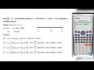 Numerical Analysis - Euler's Modified Method (A shortcut method to solve problems)
