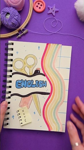 Easy DIY Idea for Front Page | English ✏️