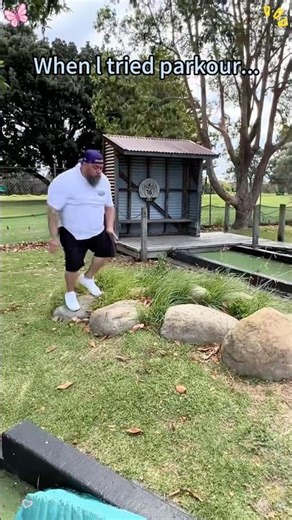 fake parkour 🤣🤣 #ninja #training #fitness #funny #parkour #fun