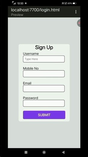 How to create Sign up form using html and css #coding #2026 #html #shorts