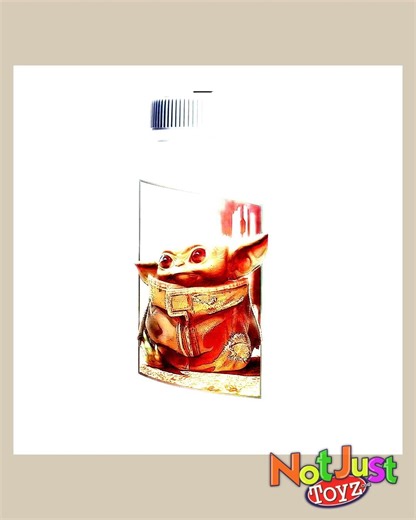 Mandalorian The Child End Credits Art 32 oz. Water Bottle