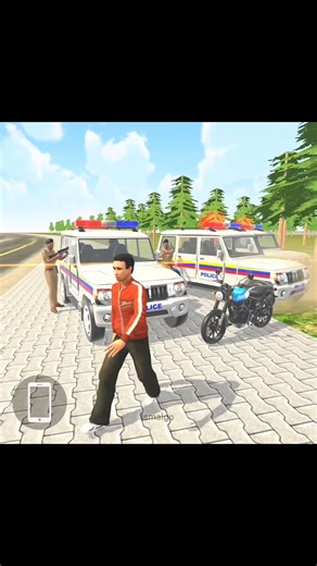 🚨 Police vs chacha ji🔫Indian Theft Auto😱#indianbikedriving3d#indiantheftauto#trending#shorts#viral