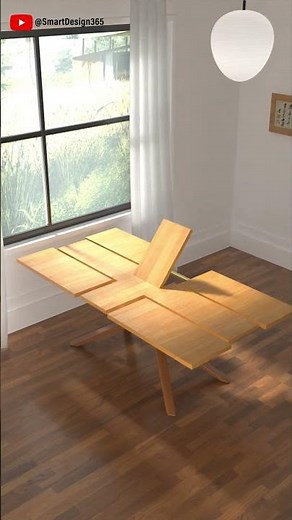 Solid wood multi-layer automated extension dining table #furnituredesign #home #interiordesign