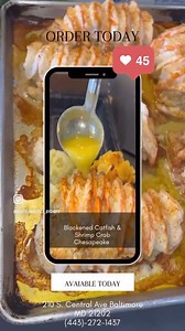 Ordering Via-Phone line is highly suggested to enhance our expedited ordering experience✨ Thank you for 1 million views✨ we are keeping this on the menu until further notice 🤝🏾 YOU NEED THIS 🫵🏾 OmgoooOooodness !!‼️‼️ Who wants to try our Blackened CATFISH & Blackened SHRIMP STUFFED with Crab🤤 as an entree opposed to an egg-roll!?👀🤤🔥 I’m sure it’s life changing😃🔥 Available NOW🍽️🔥 CELEBRITY CHEF &👩🏾‍🍳🔥 210 s Central Baltimore MD, 21202 4:00PM-9:00PM Wednesday- Saturday RESTING (Sun