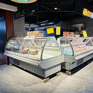[Hot Item] Air Cooled Direct Cooling Display Fridge Butchery Fresh Meat Showcase Freezer