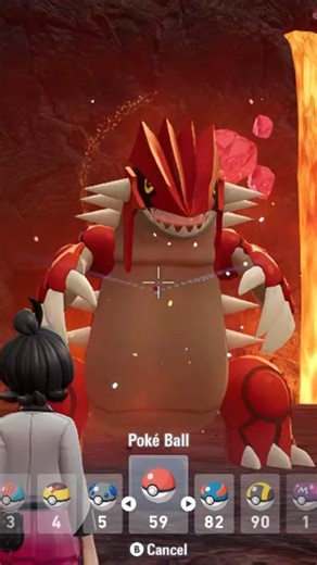 Catching Groudon Legends ZA #pokemon #pokemonlegendsza #groudon #legendary #shorts #gaming #reels