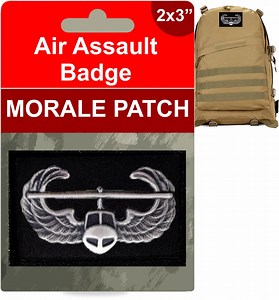Air Assault Badge Morale Patch: Tactical Hook and Loop (2x3") - Etsy
