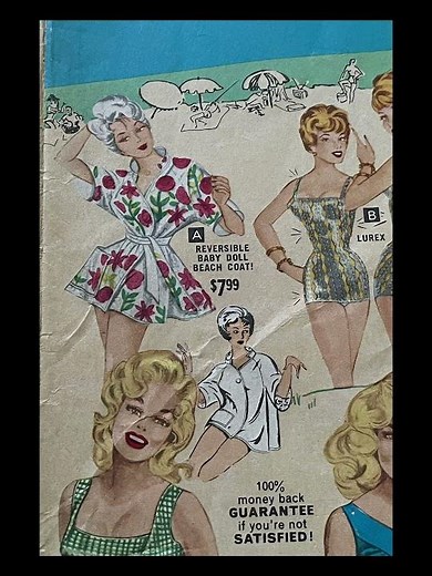 Summer 1961 swimwear 👙 #vintage #1960s #clothing