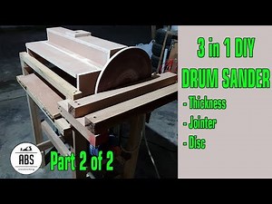 3 in 1 DIY Drum Sander Part 2 - Disc Sander