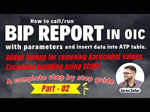 Part 2 : Call BI Report and insert data into atp table | How to call Bi report in OIC | oic tutorial