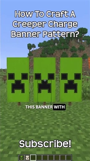 How To Craft A Creeper Charge Banner Pattern? In Minecraft!