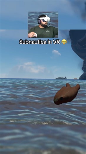 Subnautica in VR 😭✌️#subnautica #reaperleviathan