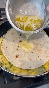 910K views · 595 reactions | Chef makes easy omelette quesadilla He uses simple everyday ingredients to make an easy breakfast meal in seven minutes. This original video was produced by Network Media LLC Productions, Rick Lax and Jennie Carroll. | Playing with Food | Facebook