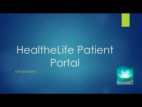 HealtheLife Patient Portal Appointments