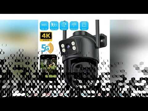 5K 10MP HD Wifi PTZ Camera Outdoor 8MP Dual Lens Dual Screen AI Auto Tracking IP Camera CCTV Audio V