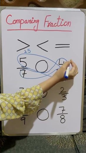 Comparing Fractions #math #compare #fraction #solve #equal