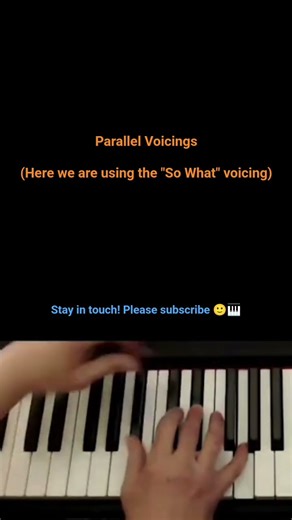 Parallel Voicings: The "So What" Voicing #voicings #chordvoicings #sowhat #pianochords #jazzchords