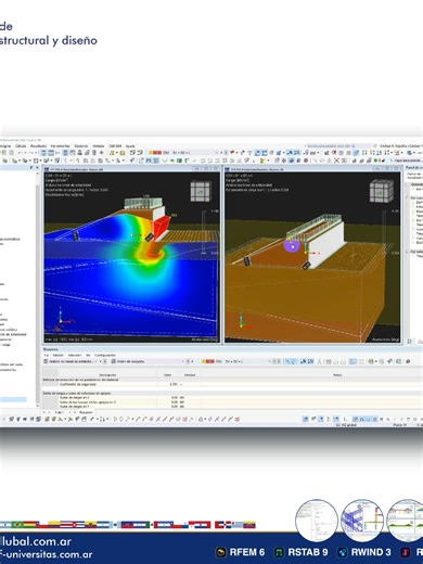 📖 GEOTECNIA en un software de CÁLCULO ESTRUCTURAL. Ideal. ¿Podemos dejar el concepto de balasto ya? * Interacción suelo estructura. * Elementos finitos en la representación de suelos. * Cálculo integrado con la estructura y estructuras vecinas. * Ensayo de balasto digital. * Estabilidad de taludes con el método