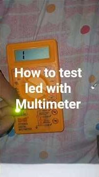 How to Test LED with Multimeter | LED Check Step-by-Step