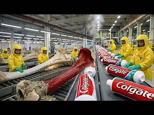 Inside the Toothpaste Factory — From Animal Bones to Toothpaste | Full Process