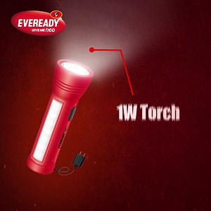 Experience maximum convenience with #Eveready Bolt Rechargeable Torch. The BOLT DL 82 torch is powered with a super bright 1W LED light along with a 1.2W side emergency light. Its handy pocket size makes it easy to carry. The micro USB based fast charging and overcharge protection make it the most convenient torch inside and out of home! | Eveready India