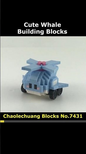 Whale No.7431 Blocks #Chaolechuang #CLC_7431 #Whale #Helicopter #Lego #MiniBlock #NanoBlock