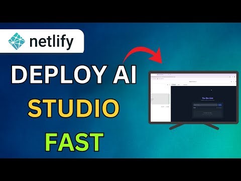 How to Deploy Google AI Studio App on Netlify In 2025- Complete Tutorial
