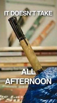 See how fast a custom pen actually comes together #woodworking #penturning #woodturning