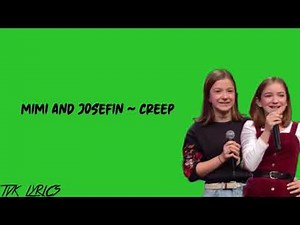 Mimi and Josefin - Creep (Radiohead) | Lyrics | Blind Auditions | The Voice Kids 2019