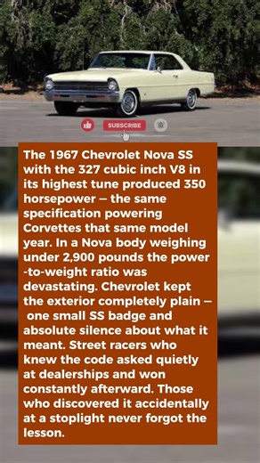 This Chevy Nova Hid a 327 Corvette Engine and the Street Never Had a Warning