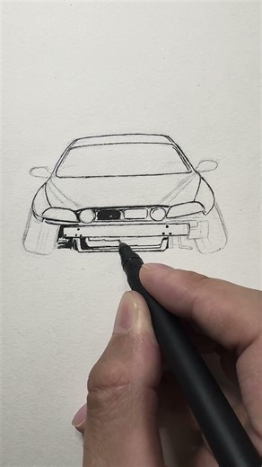 Drawing the Lexus SC 400👾✍️#lexussc400 #cardrawing #howtodraw #skehing