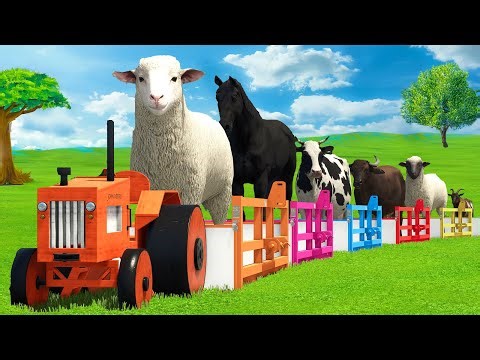 LOAD COWS, SHEEPS, HORSES, BUFFALO, GOATS & TRANSPORT WITH WOODEN TRACTORS - FS25