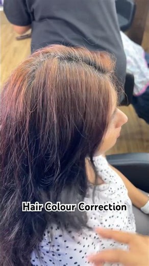 Hair Colour Correction | How To Colour Mahendi Treated Hair | Damage Hair Repair #haircolortutorial