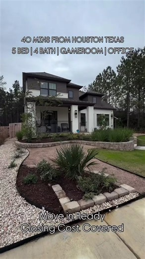 THIS is how you live outside the city without giving up luxury 😮‍🔥 📍 Just 35 mins from Houston ✨ 4 BED | 3.5 BATH | Media Room | Game Room | Office This is one of many floor plans from a builder that’s building all over Houston & surrounding cities — with options in multiple subdivisions, including communities with resort-style lagoons 🌊 💰 Homes starting in the low 400s (this model is higher — but there are smaller layouts with different price points 👀) ✅ Closing costs covered ✅ Tons of mo