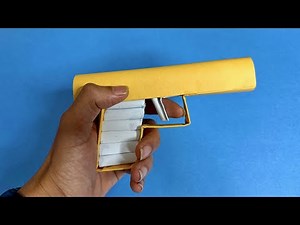 How to Make an Origami Paper Gun 🔥 | Easy DIY Paper Craft Tutorial