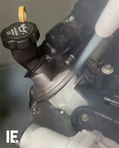 1.5M views · 11K reactions | Using dry ice, a motor can be cleaned and covered in a protective coating. : arctic_blasting / IG | Interesting Engineering | Facebook