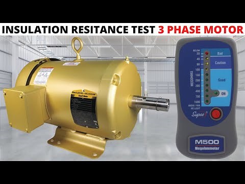 HVAC: Megger Insulation Resistance Test For 3 Phase Motor(Windings Insulation Resistance)Supco M500