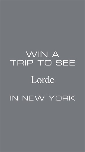 Win a trip to see Lorde live in Brooklyn. Donate for a chance to win: http://bit.ly/3KJ5MWT | Lorde