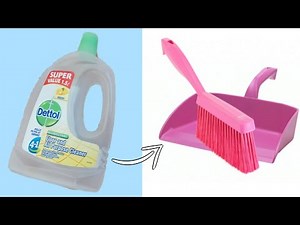 DIY : How to Make Dustpan set from plastic bottle !