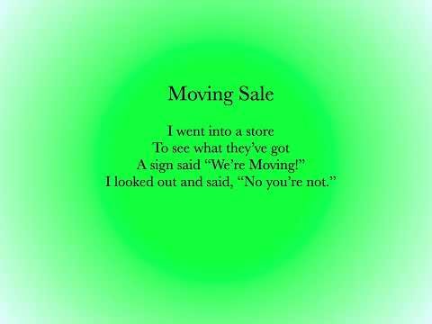 Moving Sale