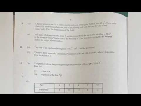 2025 WASSCE/NOVDEC Core Mathematics questions #fypシ゚viral #kenya#nigeria