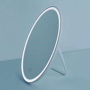 [Hot Item] Simplicity Portable Desktop Smart LED Light Cosmetic Makeup Vanity Compact Table Mirror